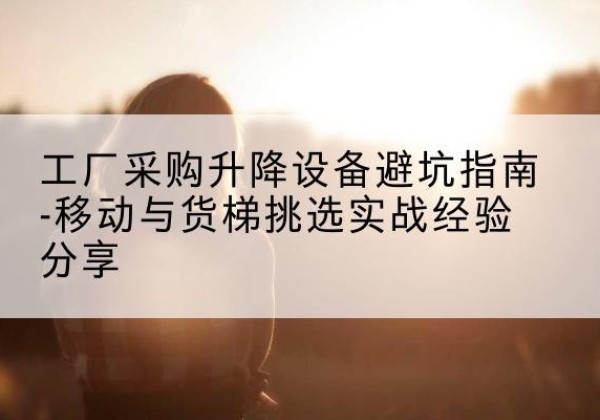 大城移动式升降机怎么选-工厂采购升降设备避坑指南-移动与货梯挑选实战经验分享